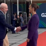 Arriba Sheinbaum a Cumbre de G20; la recibe Lula